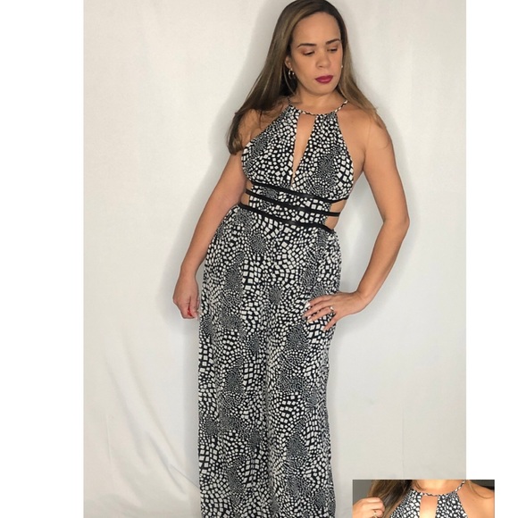 Chiffon Print Jumpsuit - Picture 3 of 7